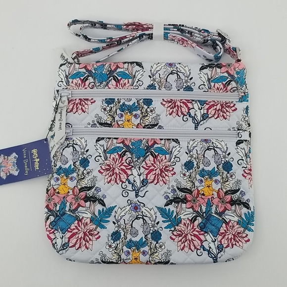 Vera Bradley Handbags - New Harry Potter Triple Zip Hipster Crossbody Bag Herbology Vera Bradley Grey